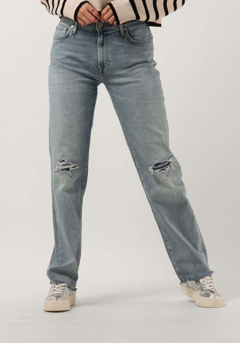 7 FOR ALL MANKIND blauwe 7 for all mankind straight leg jeans ellie straight luxe vintage elevated bespoke