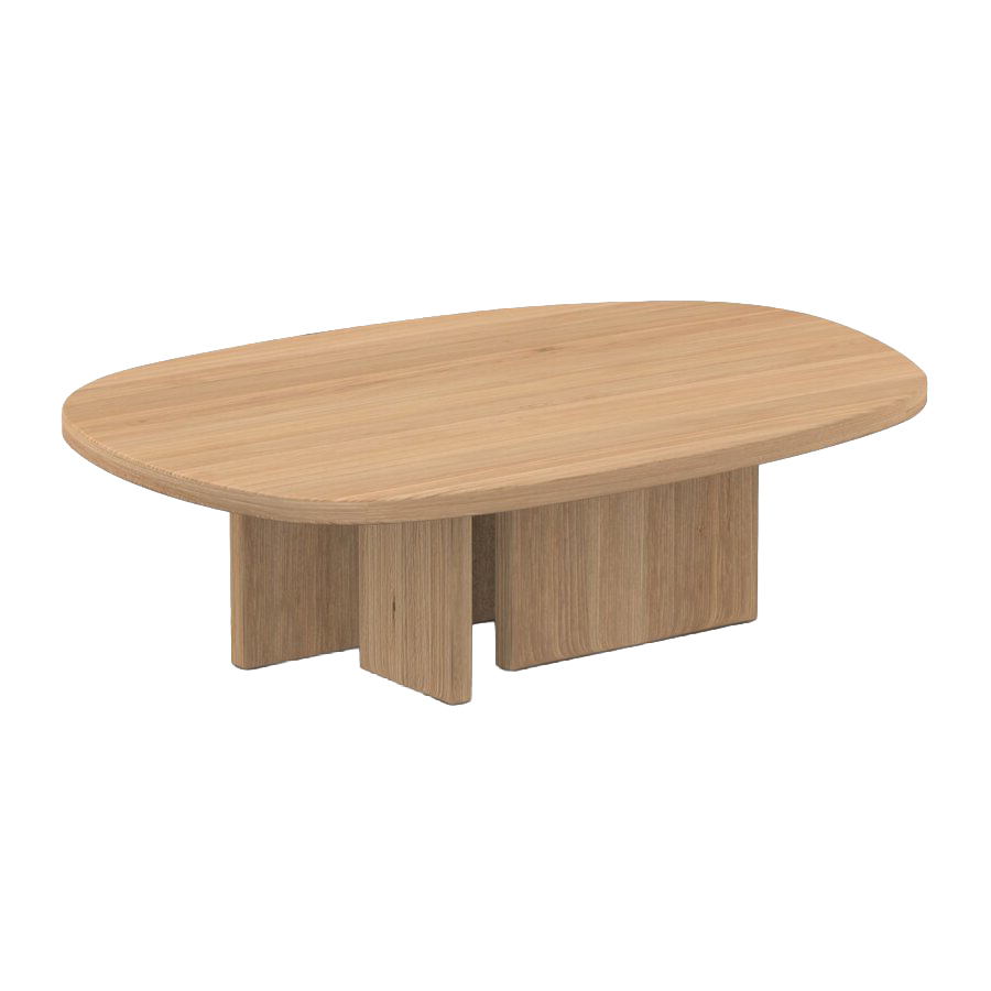 Salontafel Federico Pebbles 105x70 cm eiken 0008