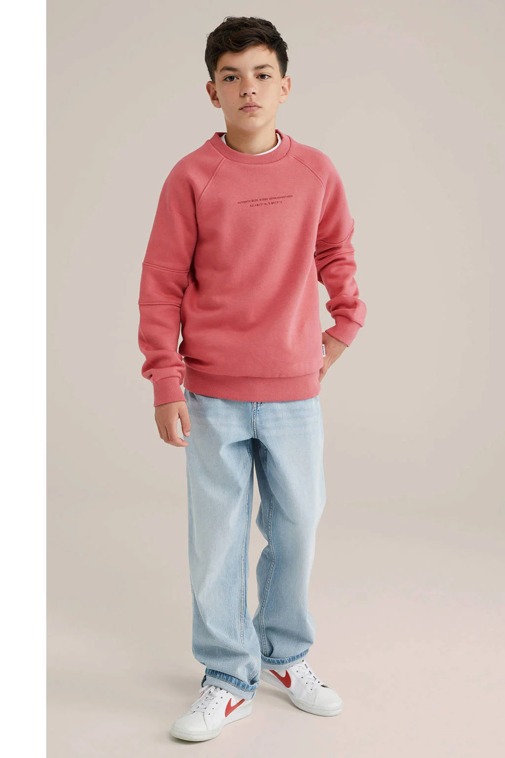 WE Fashion Blue Ridge sweater roze