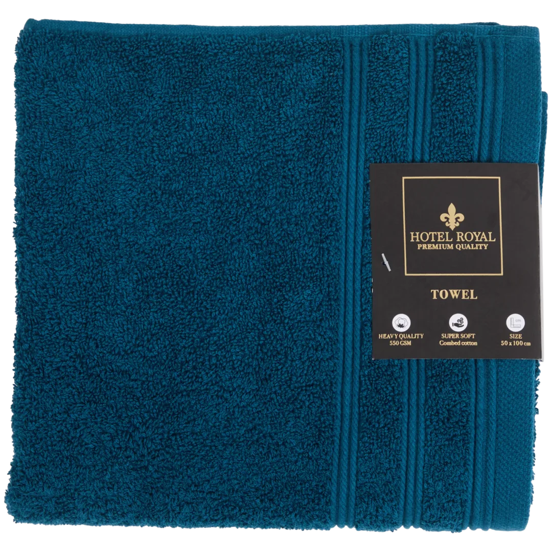 Hotel Royal handdoek blauw 50 x 100 cm