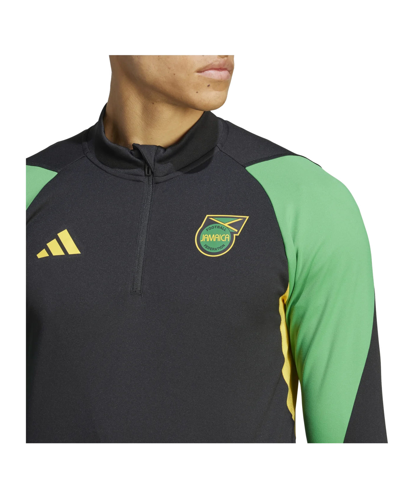 adidas Jamaica Tracktop Jacke Schwarz