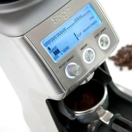 Sage   The Smart Grinder Pro   Moulin à Café à Meule Conique   Programmable, Automatique   Acier Inoxydable Noir : Cuisine et Maison