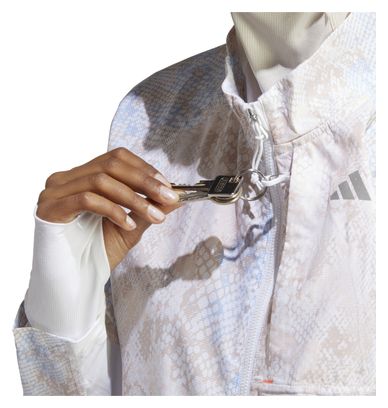 Veste coupe-vent adidas running Fast Blanc Femme