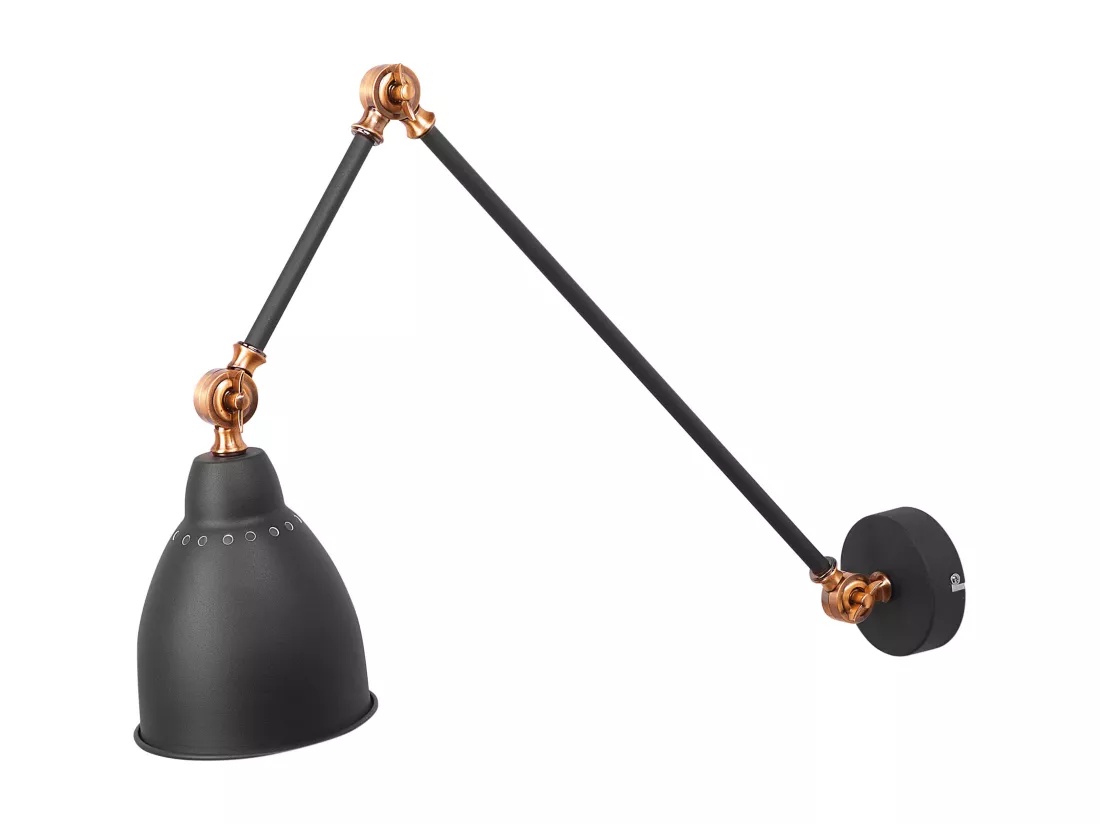 Lampe murale MISSISSIPPI Réglable Métal Gris graphite