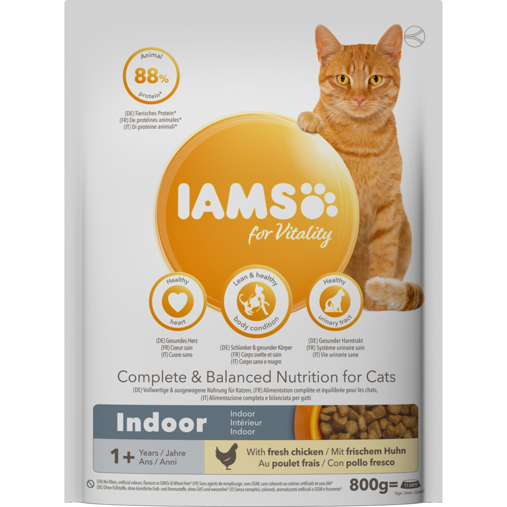 Iams Kat Adult Indoor Kip800 gr