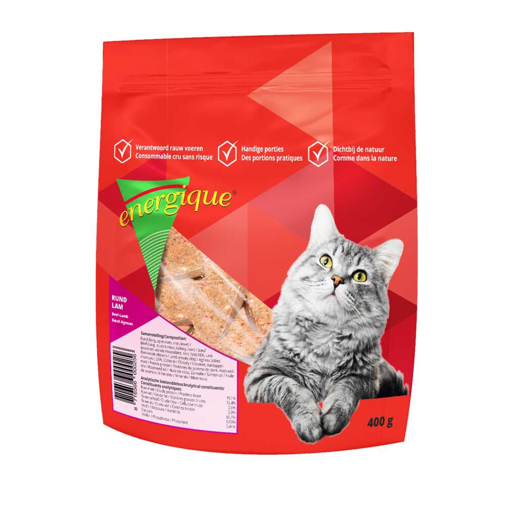 Energique - Kattenvoer - 400 Gram - lam, rund