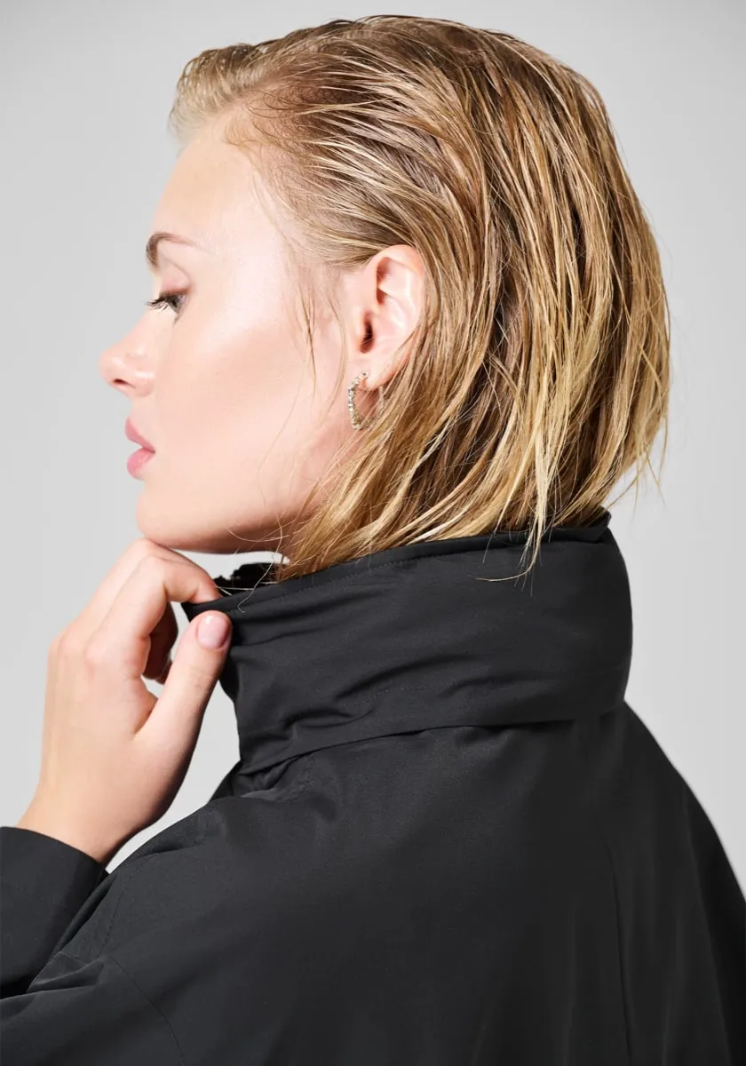 Casall Scandi Trench Rain Coat Black