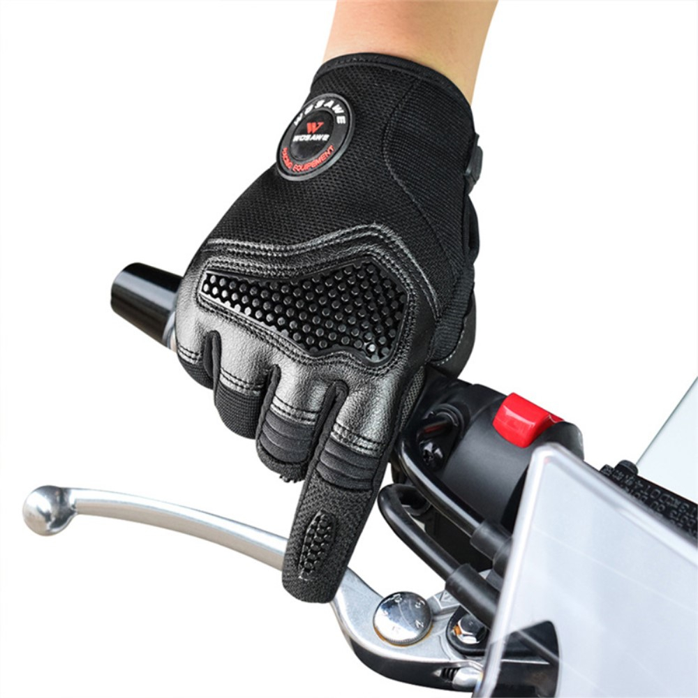 (1 Paar) Gr. M Kapazitive Touch Velo Fahrrad Outdoor Handschuhe - Schwarz