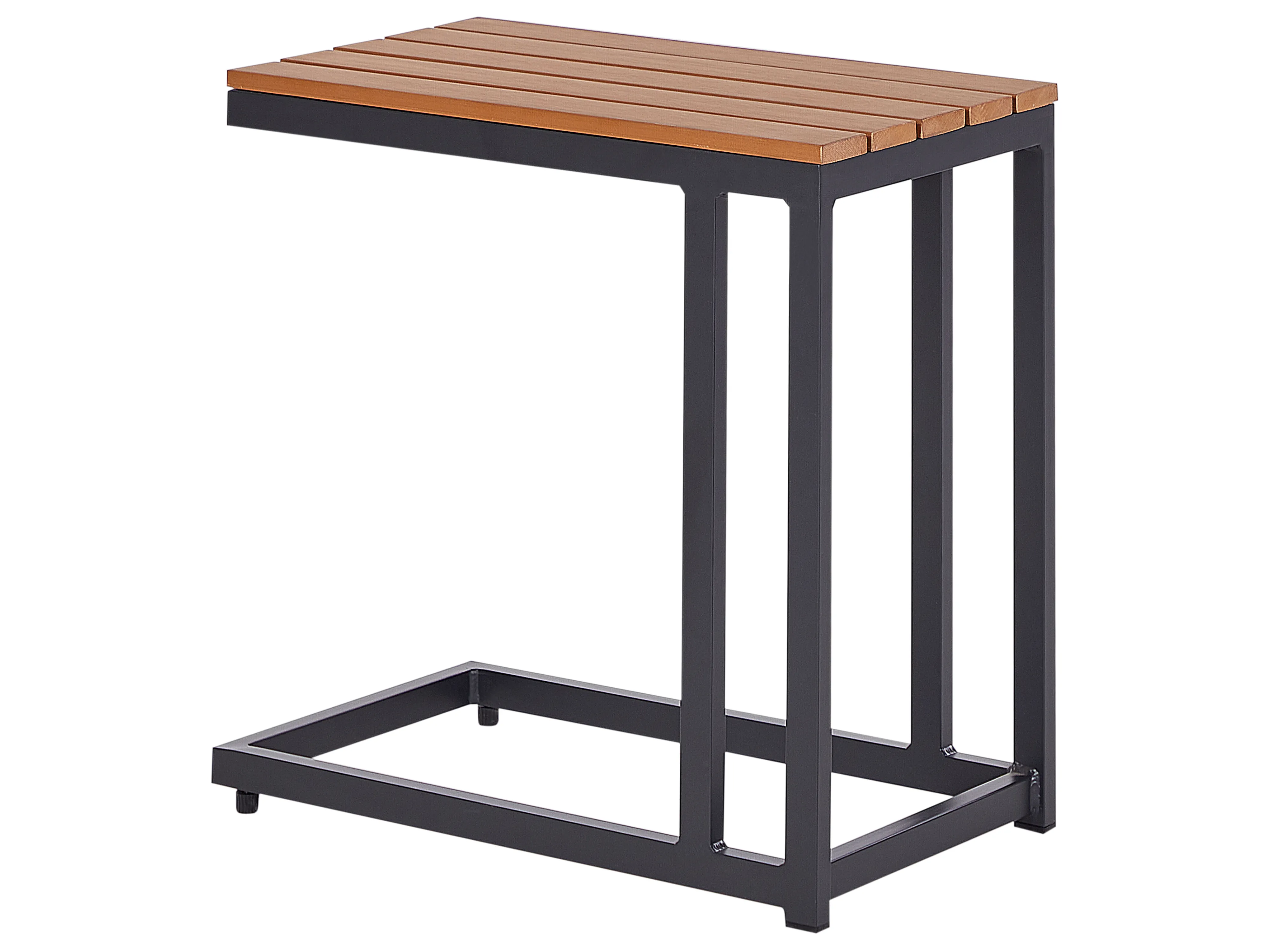 Tuin bijzettafel MESSINA 60 cm 35 cm Zwart