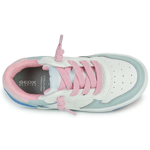 Geox - J WASHIBA GIRL - Blanc / Vert / Rose