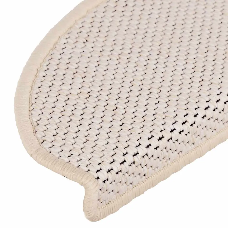 vidaXL - Trapmat - Crème - Stof - 65 x 21 x 4 cm - 15 stuks