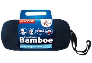 Lucovitaal Bamboe Pinda Kussentje (Blauw) 1 stuk
