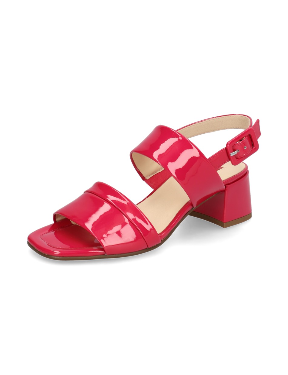 Lackleder Sandale