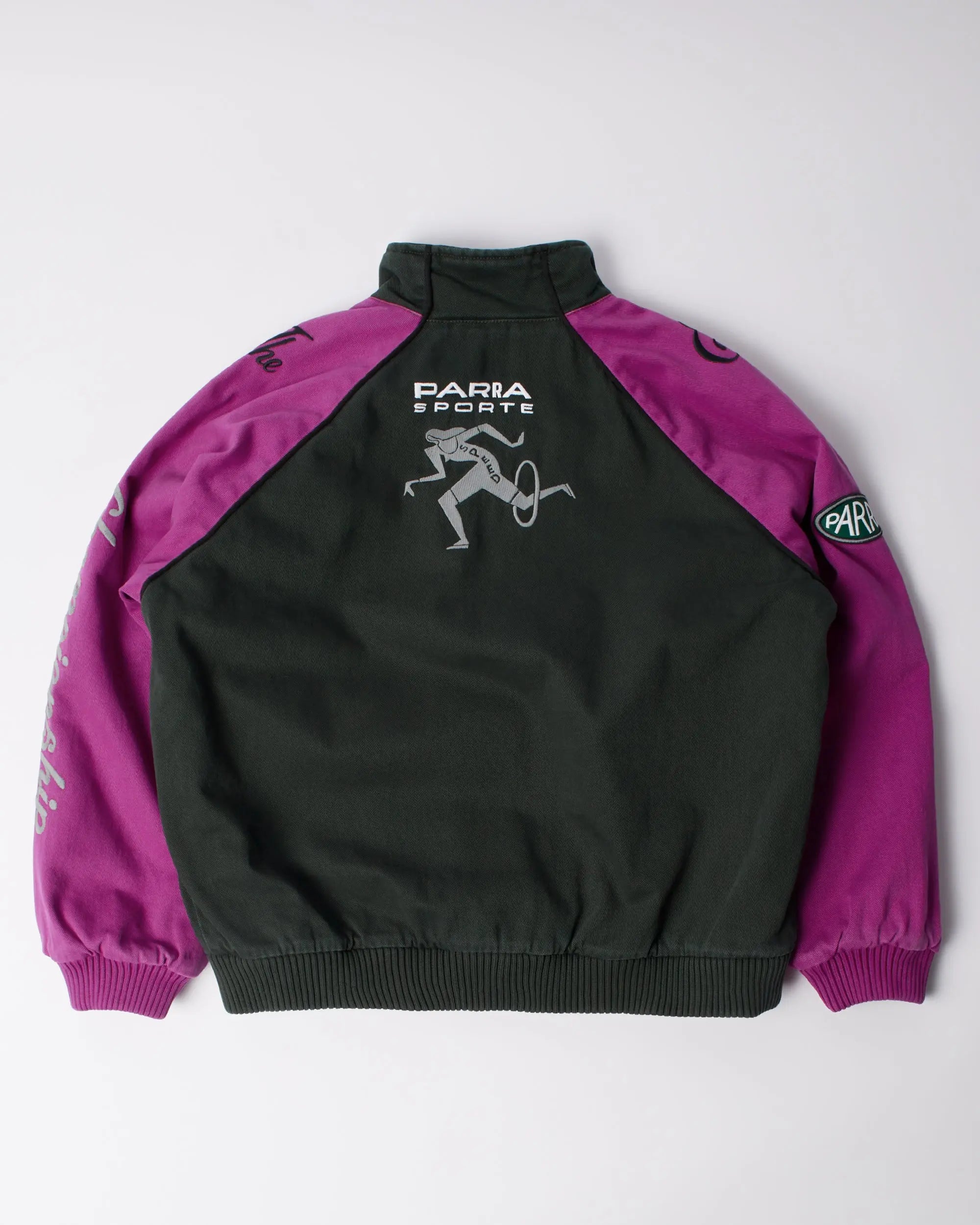 byParra Owl Meets Rat Racing Jacket (Purple Pink)