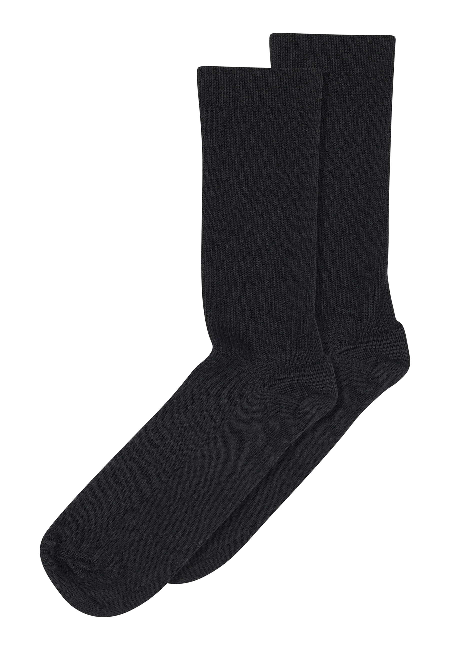 mpWoman  Fine Wool Rib strømper - sort