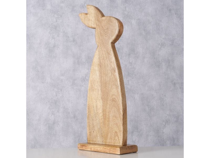 Boltze Aufsteller Hase Nesli 62 cm, Mangoholz Osterdeko aus Holz
