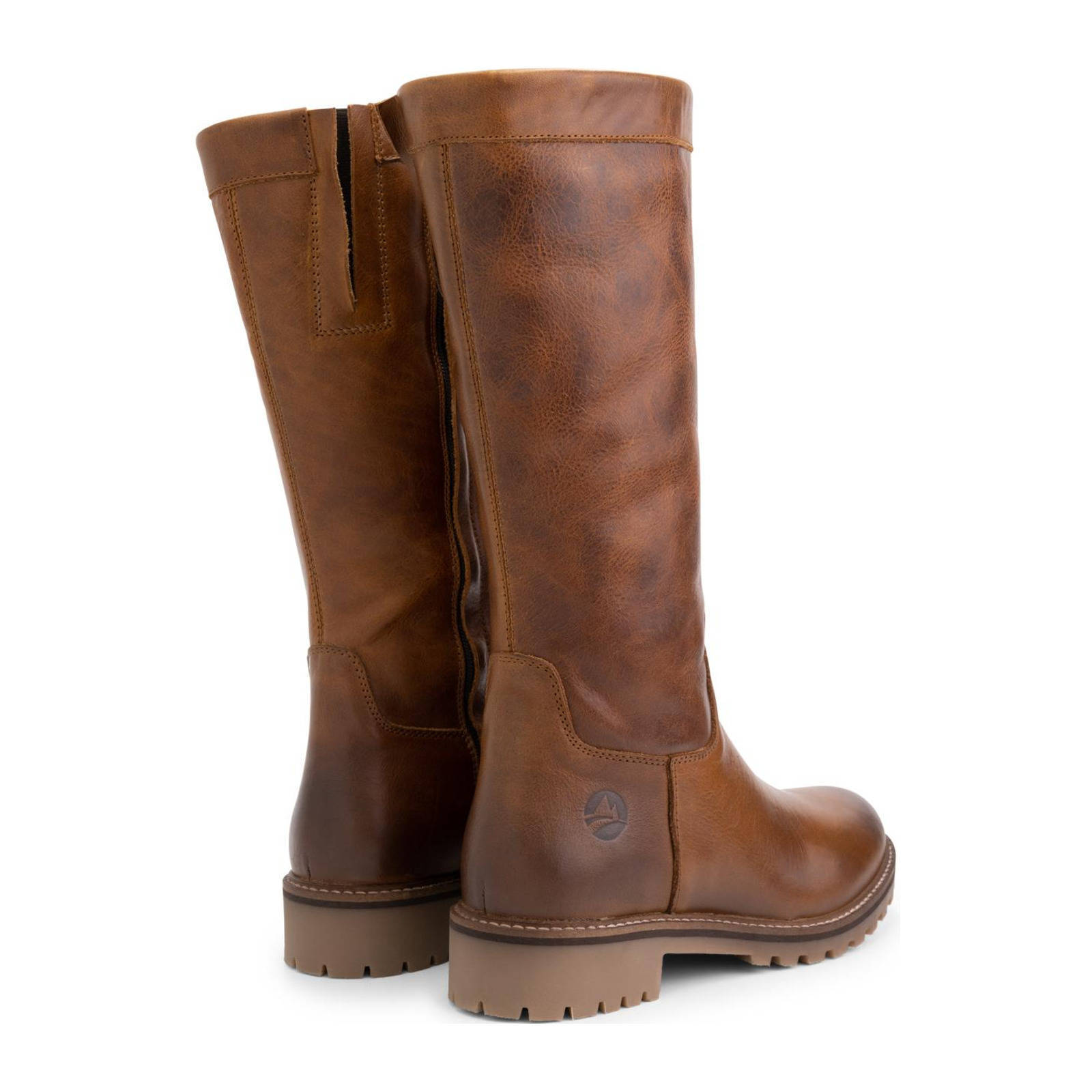 Travelin Varde Lady  leren laarzen cognac