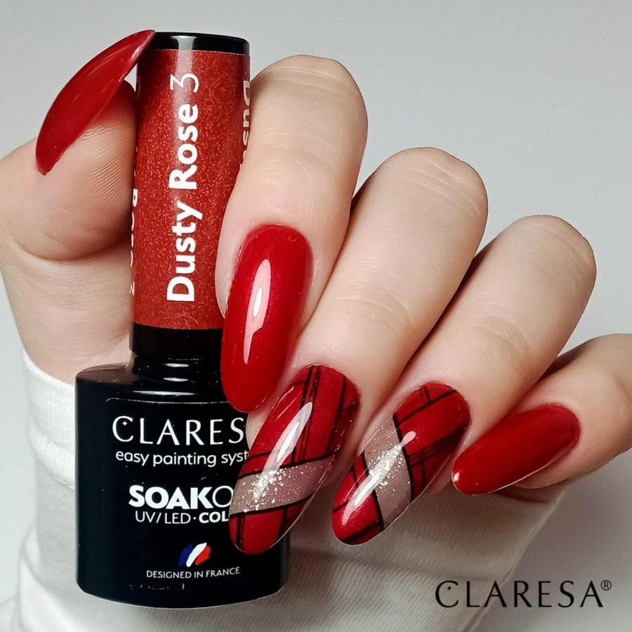 Claresa Nail Polish Hybrid Soak Off Dusty Rose 03 5ml
