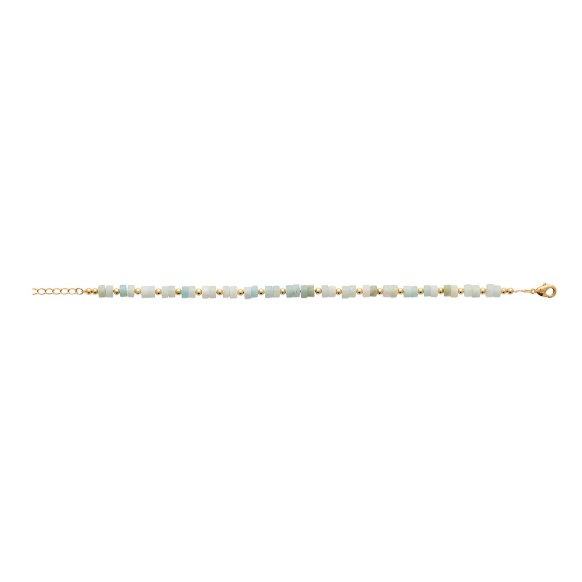 Bracelet Brillaxis amazonite doré
