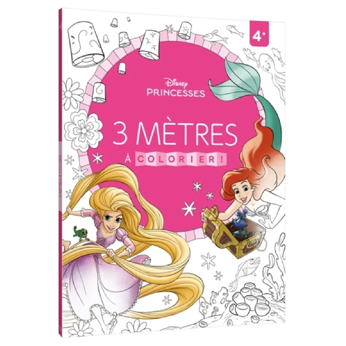 DISNEY PRINCESSES : 3 mètres à colorier : Frise à déplier (4+)