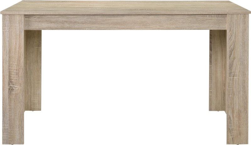 Eettafel Nora landelijke stijl 140x90x77 cm licht eiken