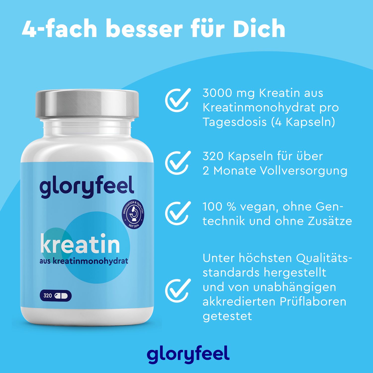 gloryfeel® Creatin Kapseln