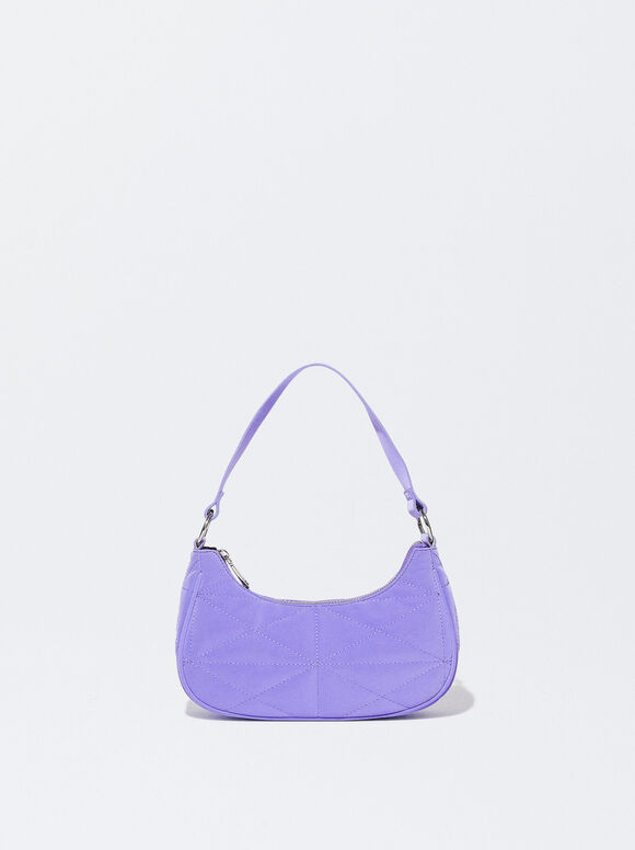Bolsa de ombro acolchoada - Violeta