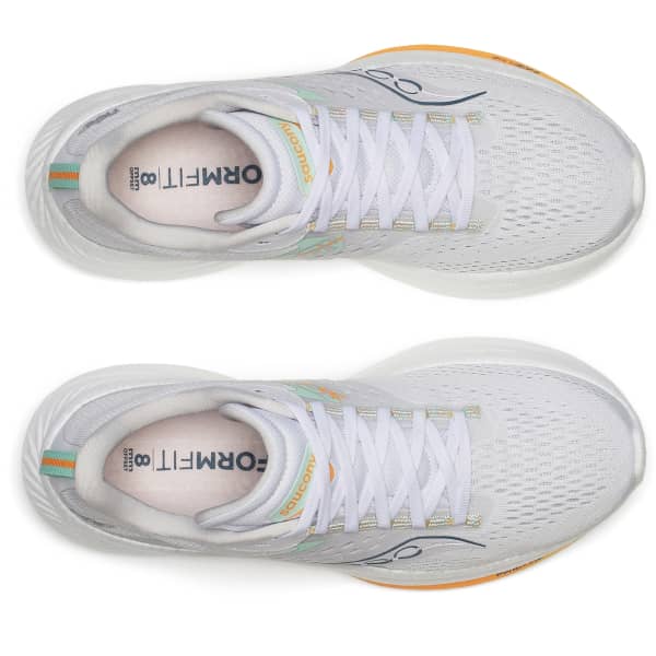 Chaussure running SAUCONY RIDE 17 W WHITE/PEEL