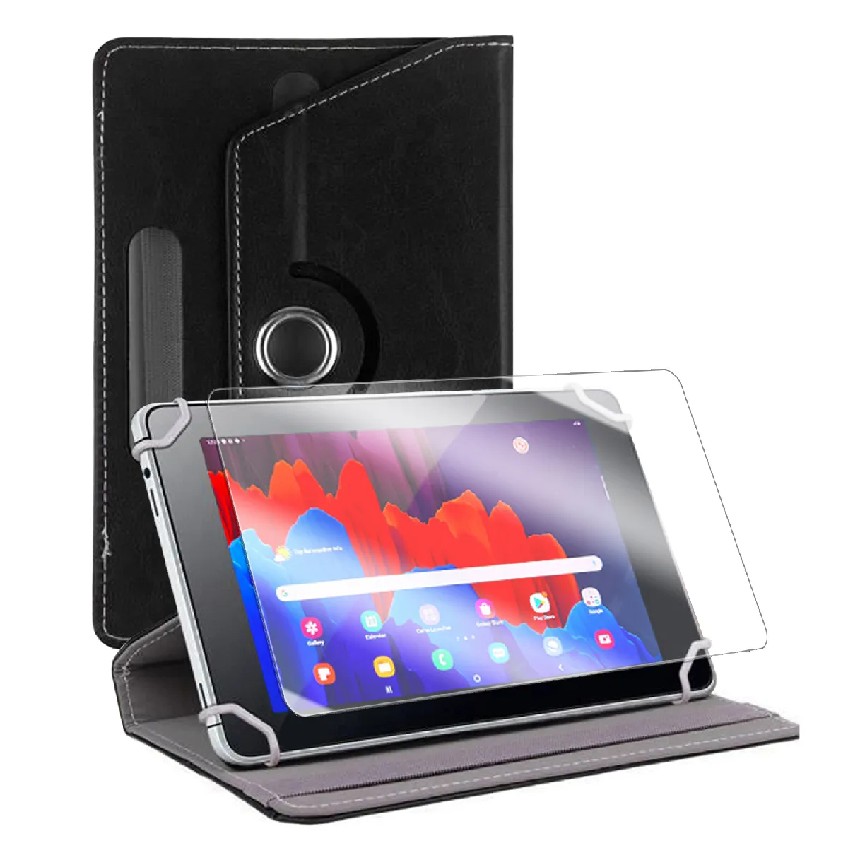 Visiodirect Etui Huawei MediaPad M3 Lite - Noir