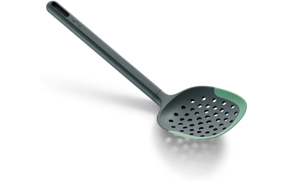 Schaumlöffel PBT/Silikon, Grün/SchwarzSkimmer zum Abseihen, Servieren und Entfernen von Schaum