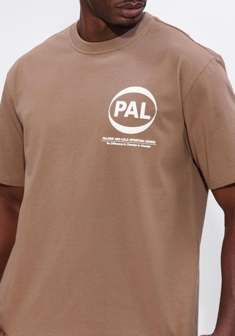 beige pal sporting goods t-shirt pre game tshirt