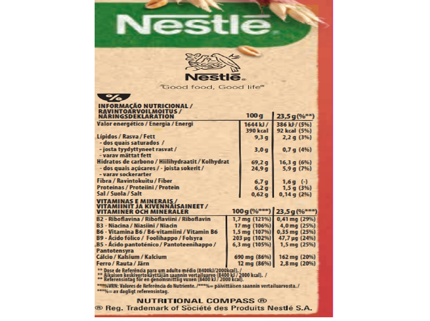 BARRAS DE CEREAIS NESTLÉ FITNESS CRUNCHY CARAMEL 141 G