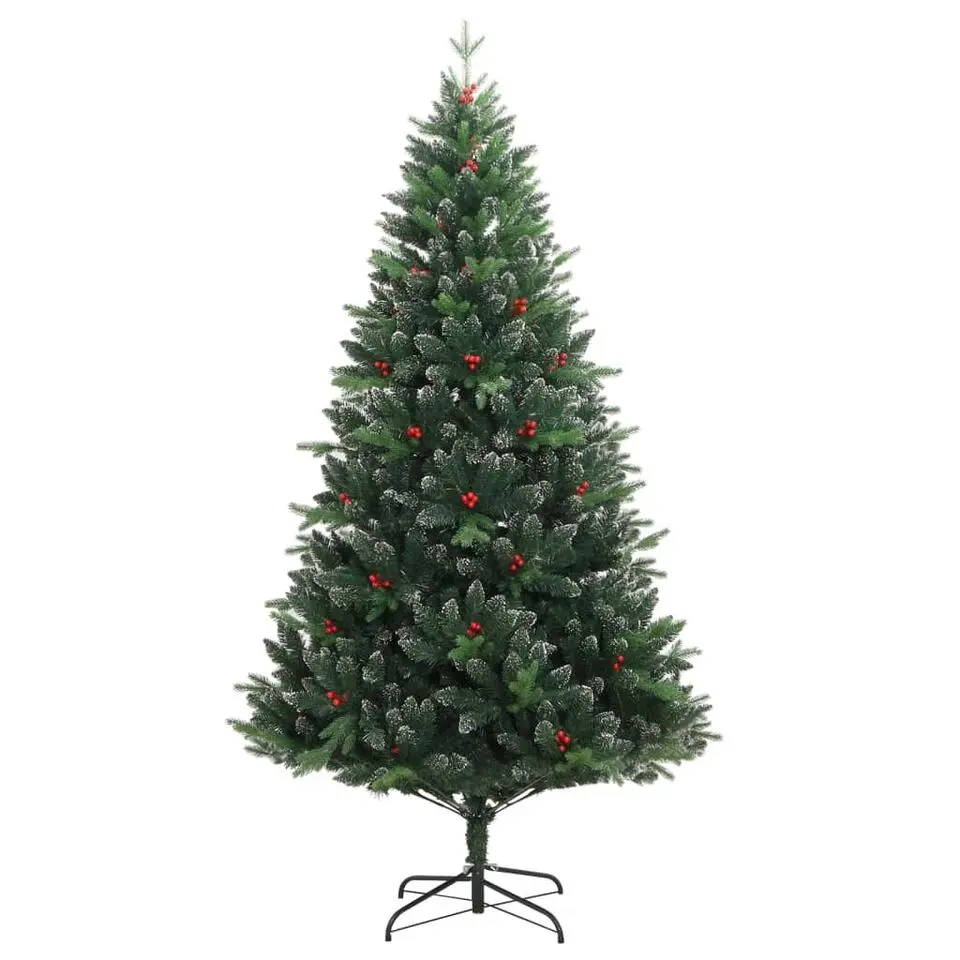 vidaXL - Gescharnierde Kunstkerstboom - Groen - 180 cm