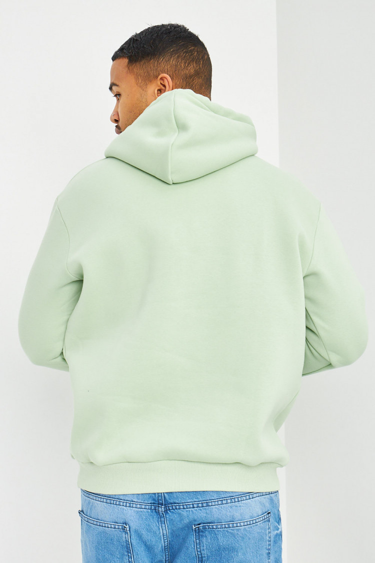 Sweat vert à capuche Brentiny