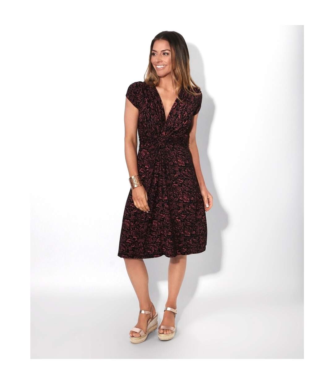 Krisp - Robe - Femme (Corail / Noir) - UTKP102