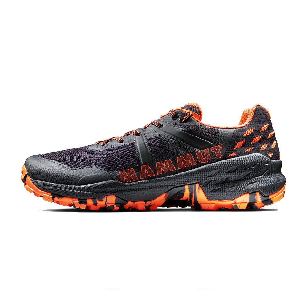 Mammut SERTIG II LOW - Chaussures randonné Homme black/vibrant orange