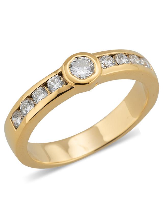 Brillant-Ring, 0,78 ct., LG, Silber 925 poliert