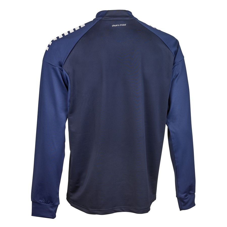 Select Maillot d'Entraînement 1/2 Zip Espagne V25 - Bleu Marine/Blanc Enfant