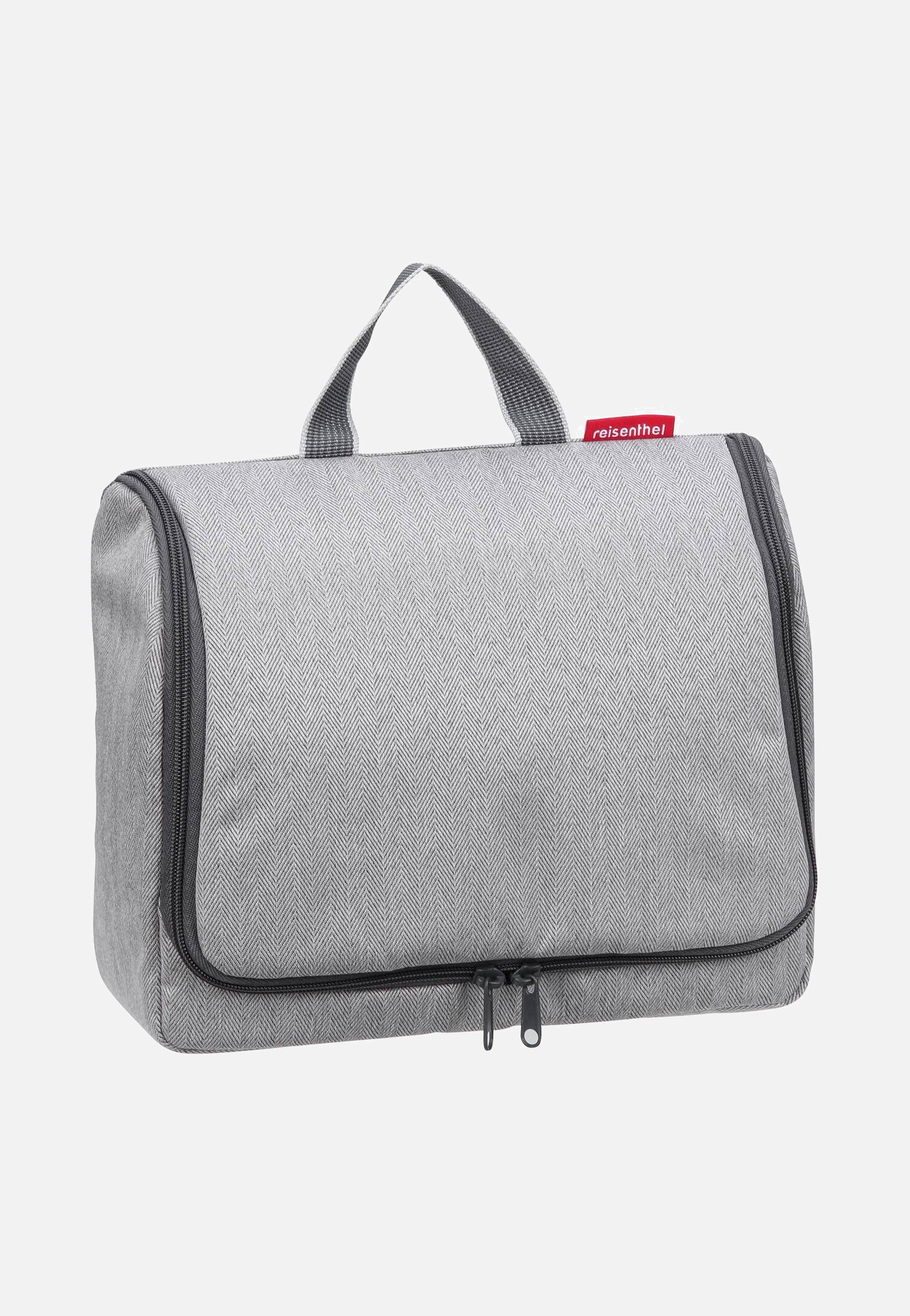toiletbag XL Herringbone Grey - Kulturbeutel