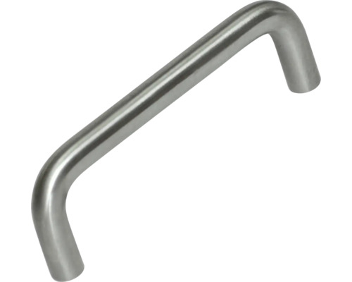 Meubelgreep D-vormige stanggreep, geborsteld roestvrij staal, gatafstand 96 mm, L x B x H 106/10/35 mm