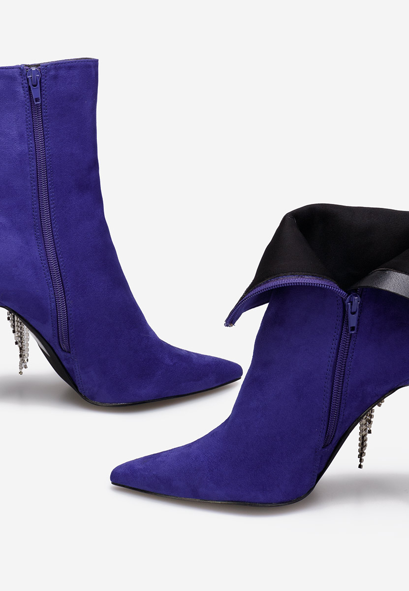 Bottines stiletto mauves Viedma