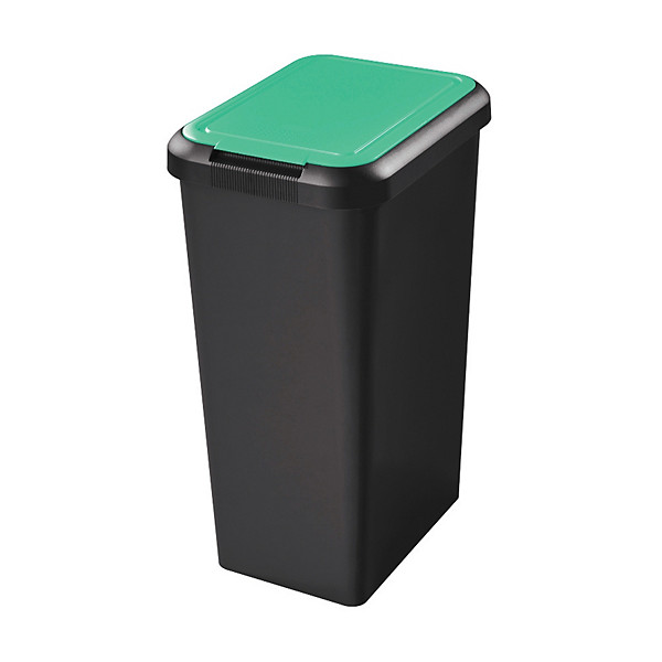 Poubelle de tri sélectif Touch & Lift 45L Vert