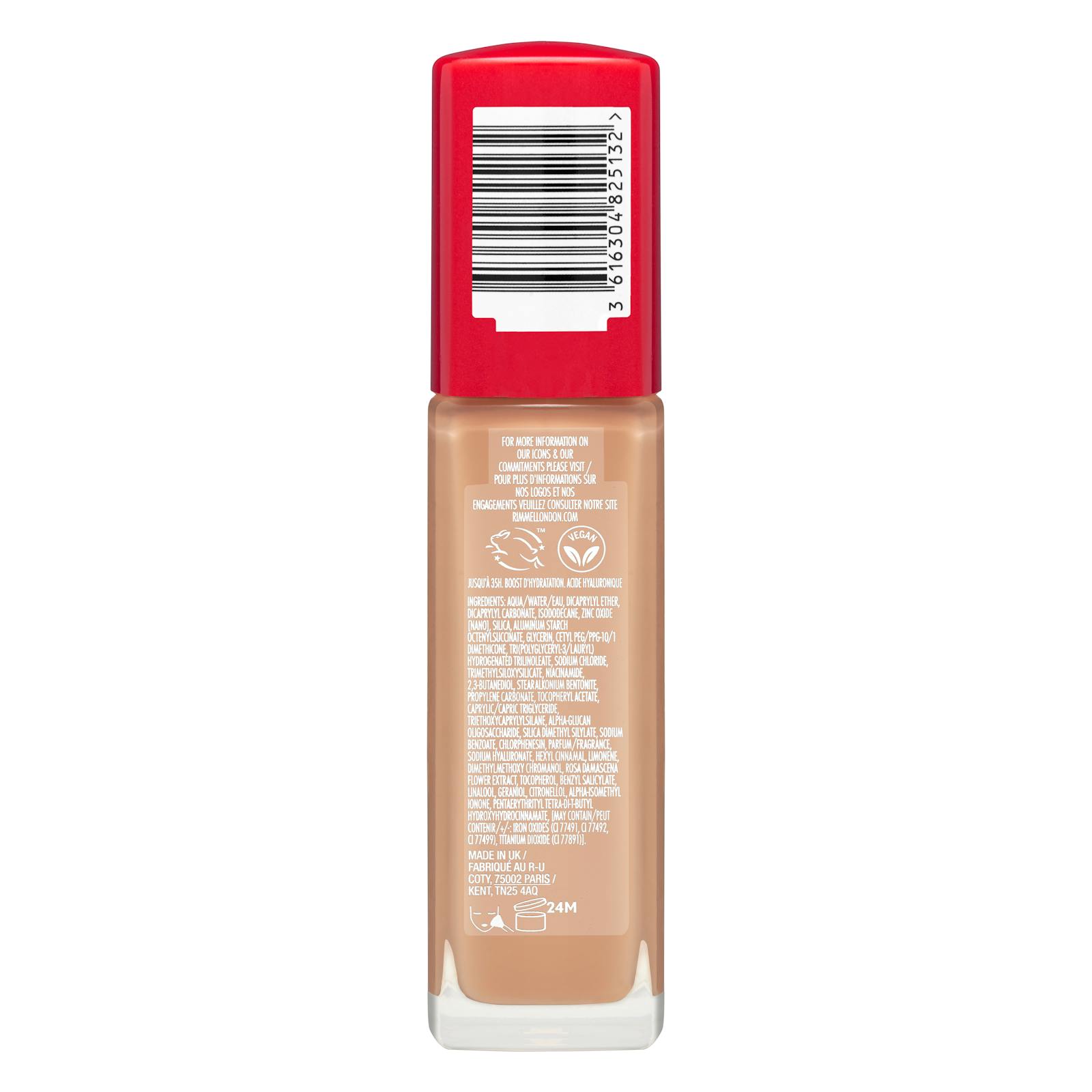 Fond de teint fluide Lasting Finish Rimmel London 210 Beige doré
