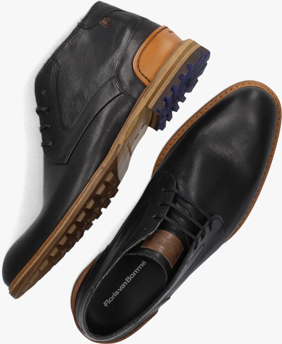 FLORIS VAN BOMMEL zwarte floris van bommel nette schoenen sfm-50141
