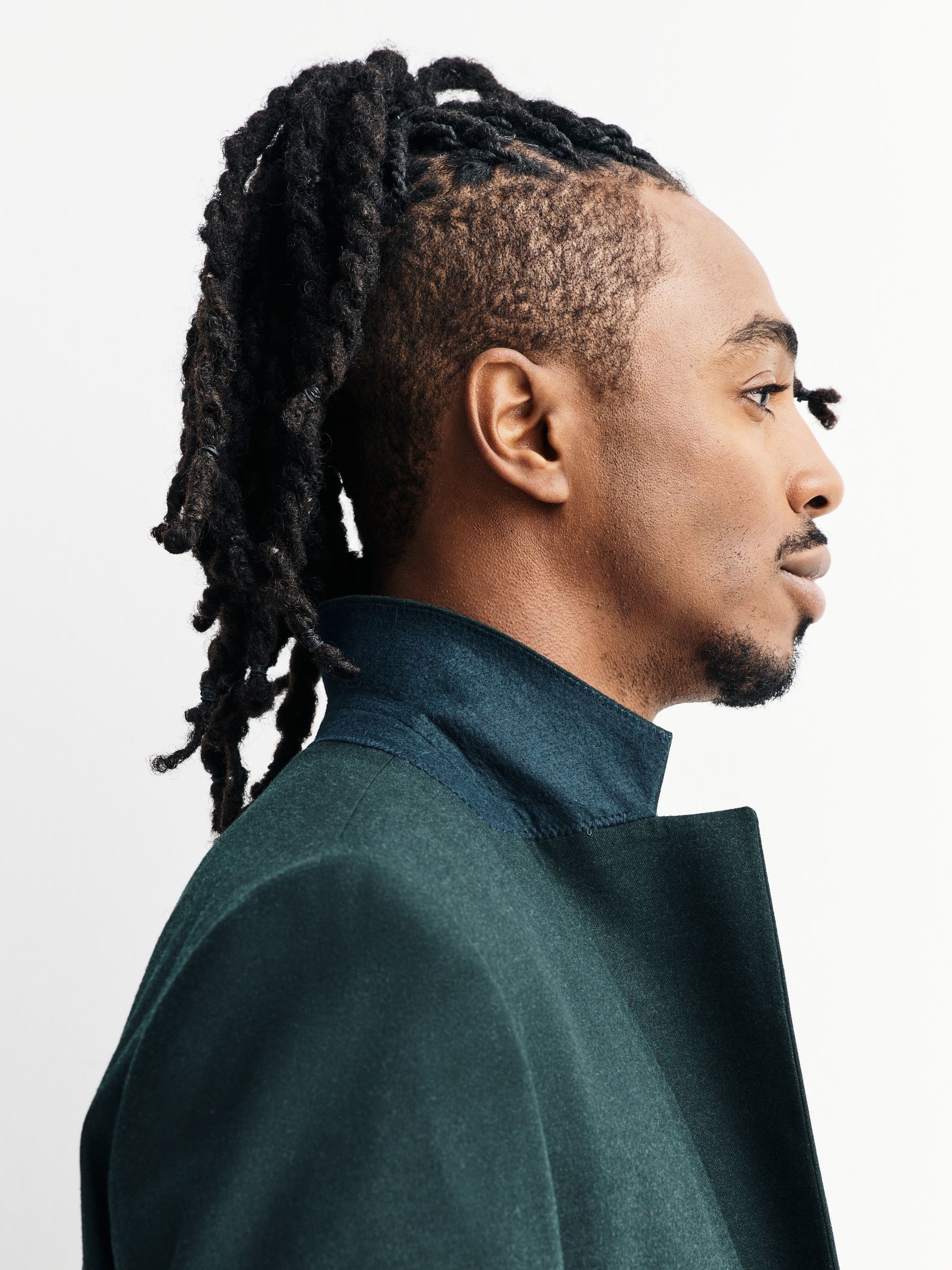 Groen - Slim-fit flanellen colbert