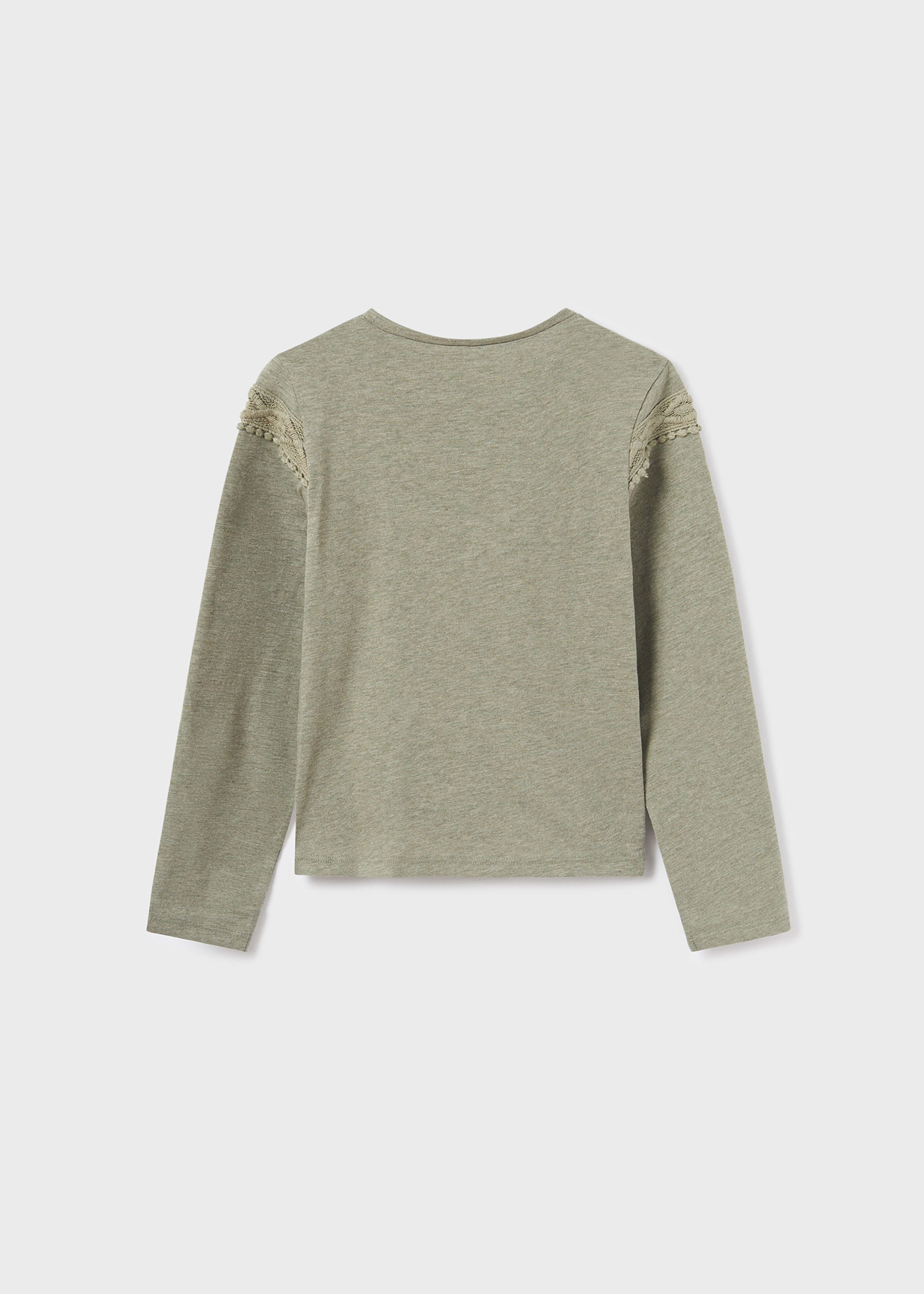 Camiseta infantil Better Cotton com fita bordada