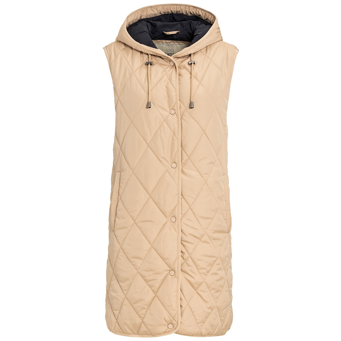 Gina Benotti Damen Steppweste mit Kapuze beige