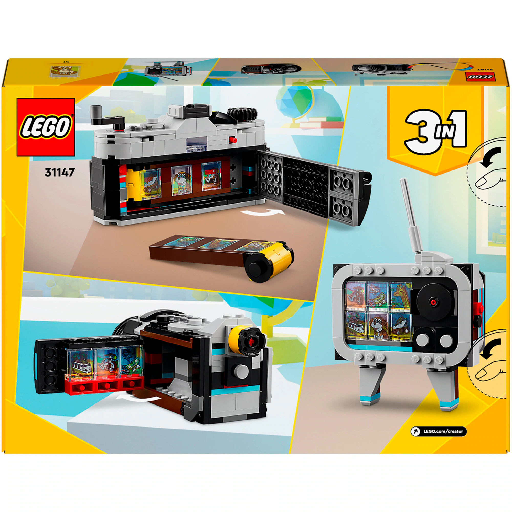 LEGO Konstruktionsspielzeug Creator 3-in-1 Retro Kamera