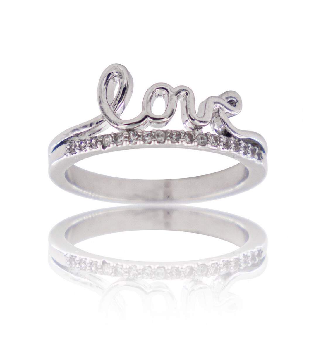 Coffret Bague Femme Rhodium Cœur LOVA