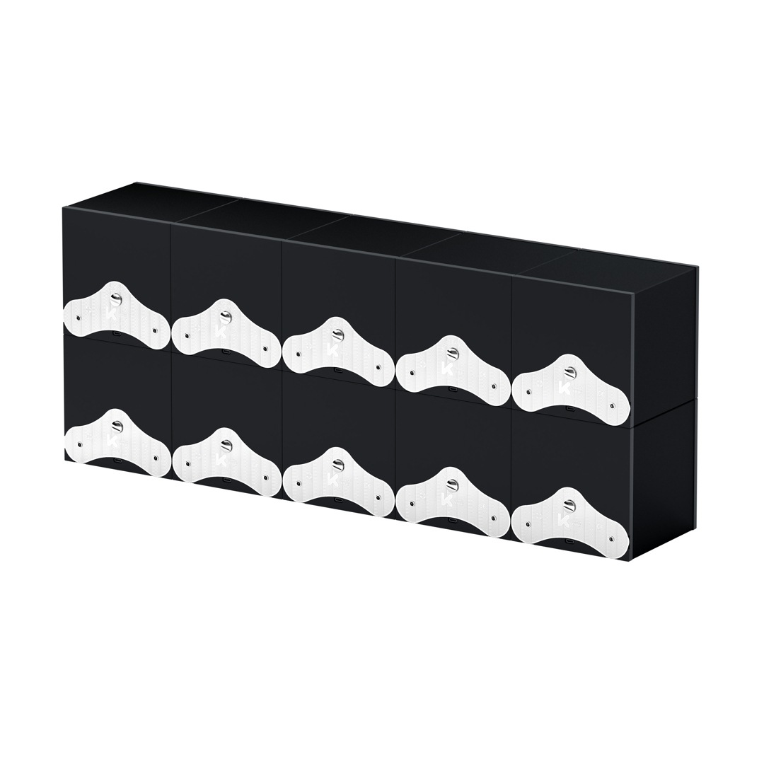 SwissKubik Masterbox Aluminium Schwarz - 10 Uhren